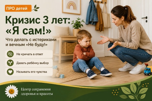 Кризис 3 лет: что делать родителям Мама спокойно разговаривает с расстроенным трёхлетним ребёнком во время кризиса 3 лет